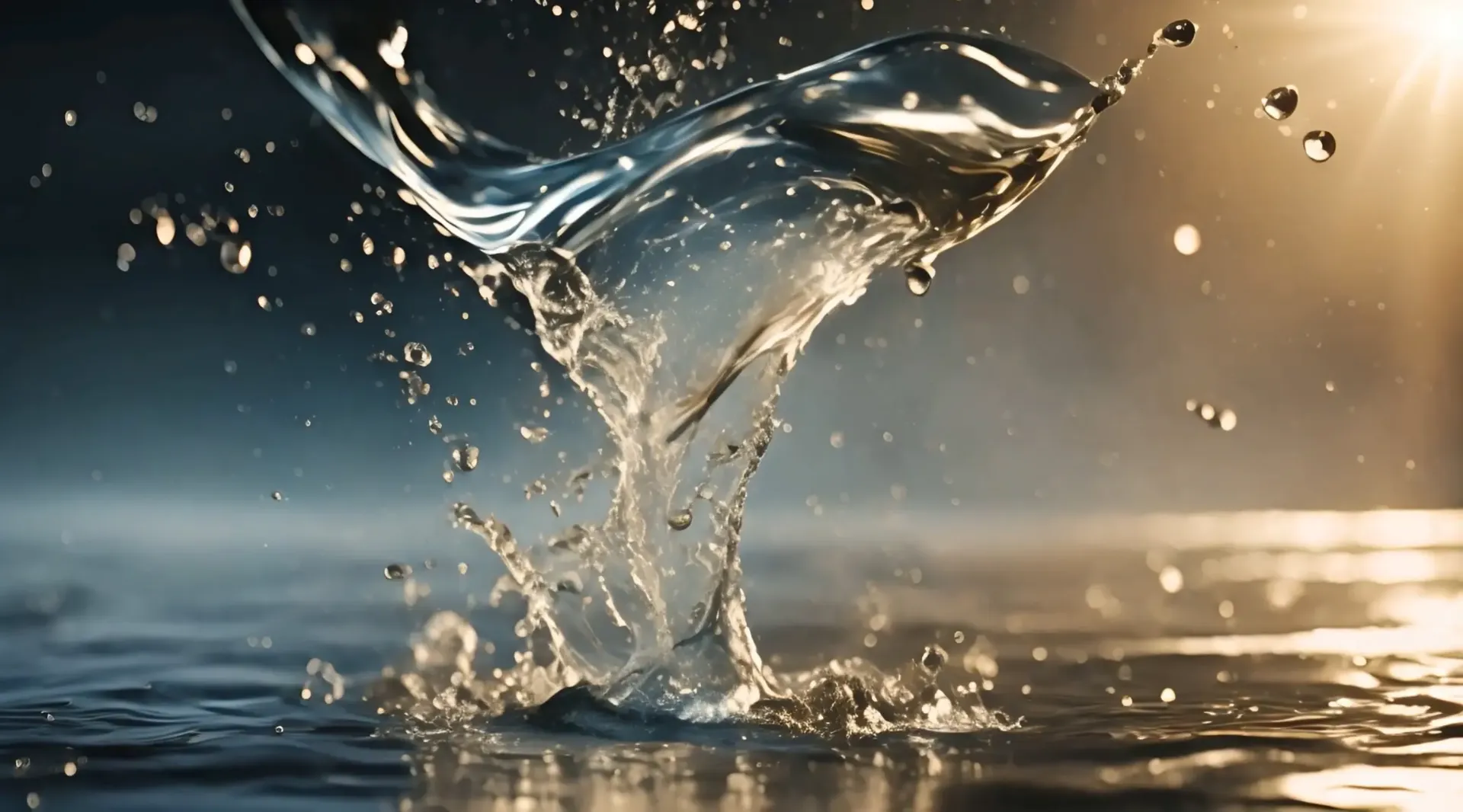 Elegant Water Splash Stock Video Backdrop